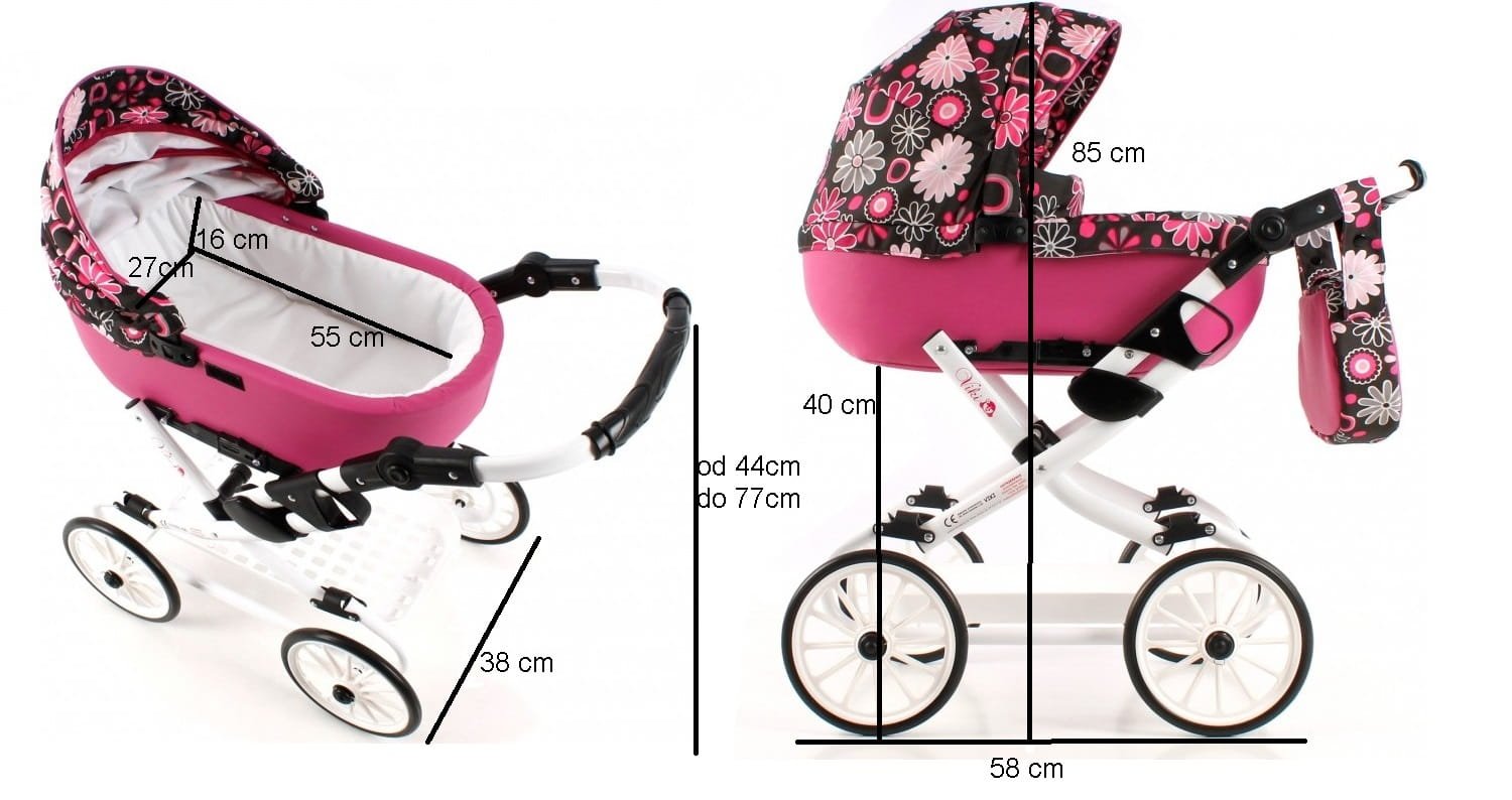 Wózek dla lalek Viki Model Vi-06 - obrazek 4