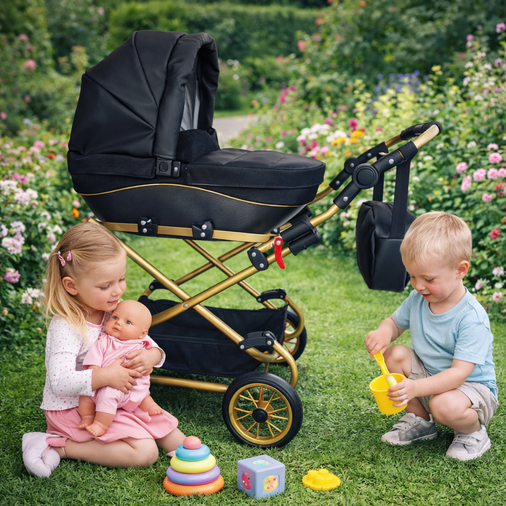 Wózek dla lalek Nicol Model  W-03 - obrazek 2