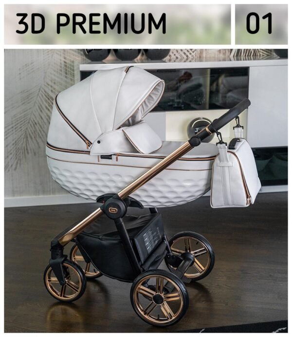 Wózek dziecięcy 3w1 Premium kolor Eco-01