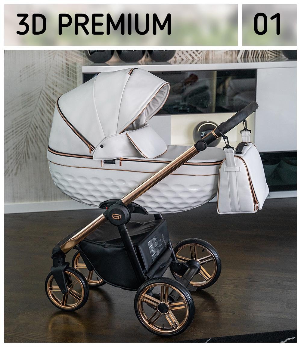 Wózek dziecięcy 3w1 Premium kolor Eco-01 - obrazek 5