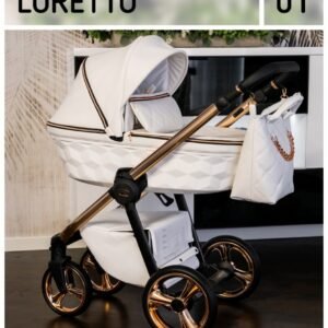Wózek dziecięcy 3w1 Loretto kolor 01- Biel - obrazek 2