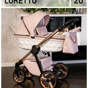 Wózek dziecięcy 3w1 Loretto kolor 20 - Pastelowy Róż - obrazek 2