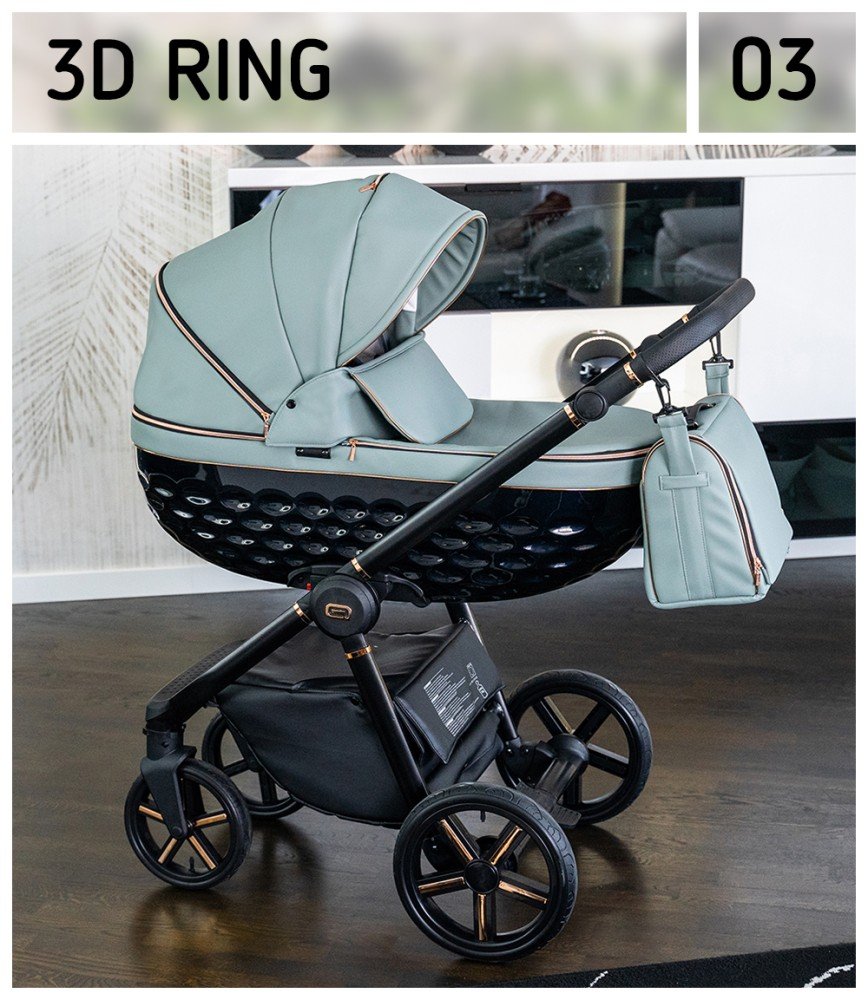 Wózek dziecięcy 3w1 Ring kolor Eco-03 - obrazek 2