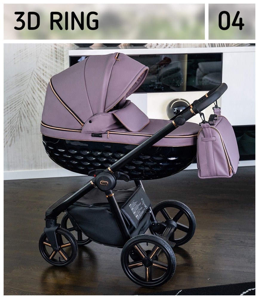 Wózek dziecięcy 3w1 Ring kolor Eco-04 - obrazek 4